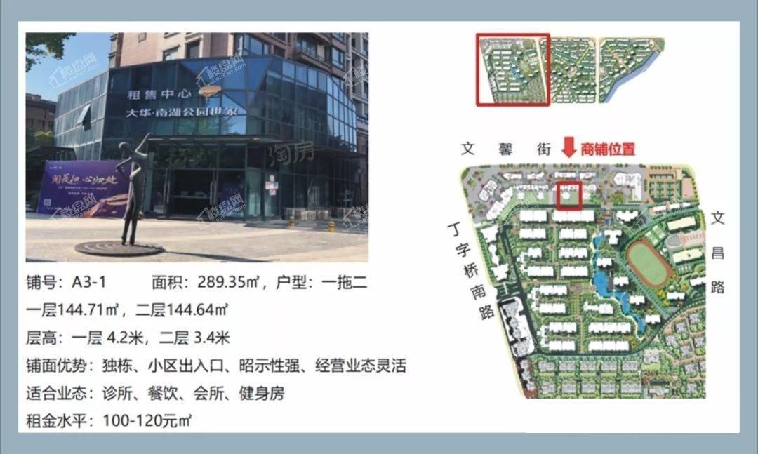 大华南湖公园世家商铺效果图