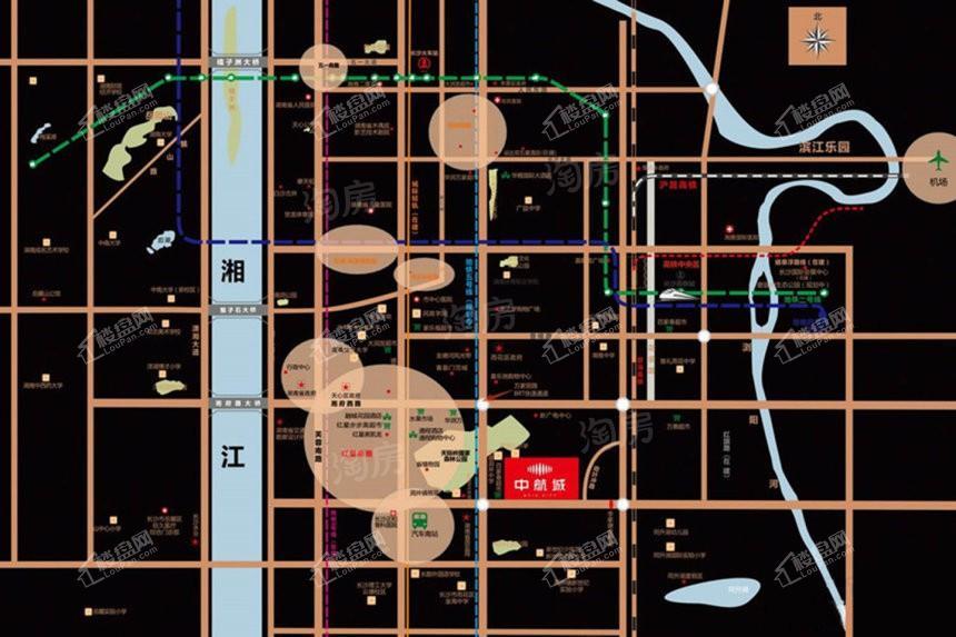 保利中航城位置图