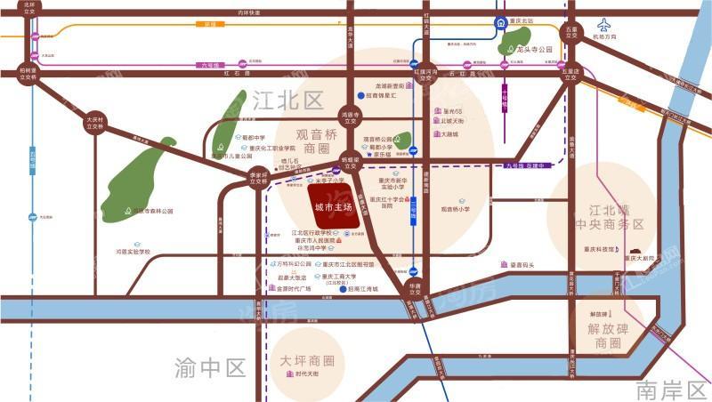 招商城市主场位置图