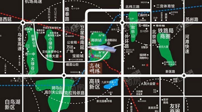 高铁明珠位置图