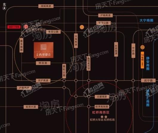 万科西郊都会位置图