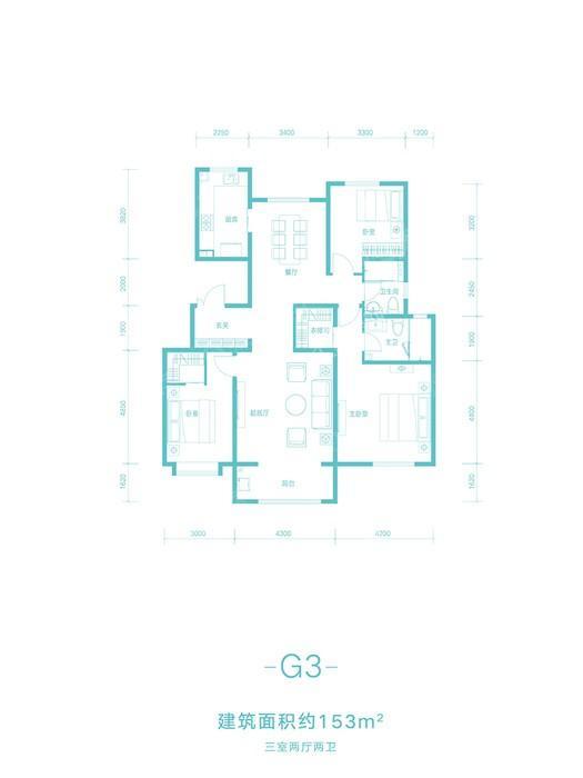 融创臻园壹号3室2厅2卫