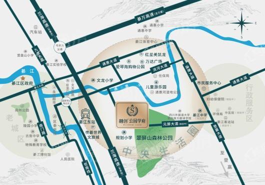 融创公园学府位置图