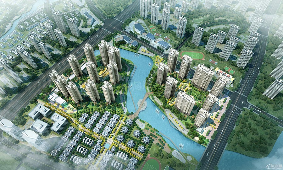 南宁绿地城效果图