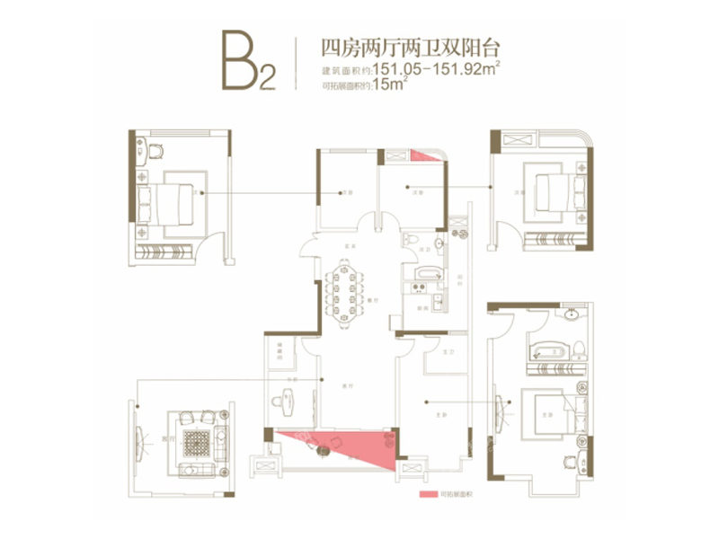 西站华府4室2厅2卫
