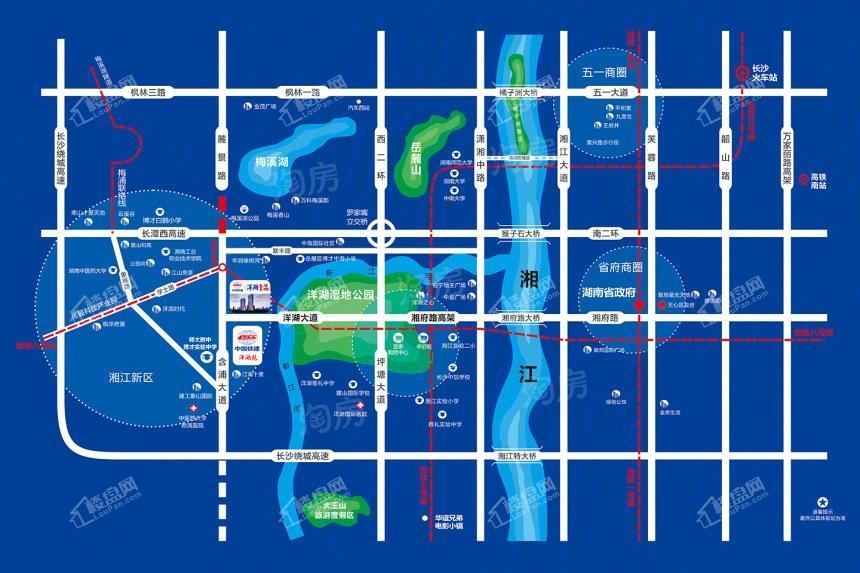 中国铁建洋湖壹品位置图