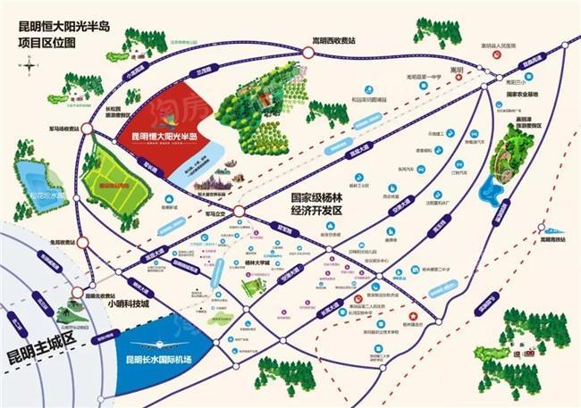 恒大阳光半岛位置图