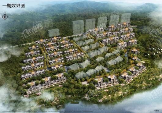 万科民安三度湖山效果图
