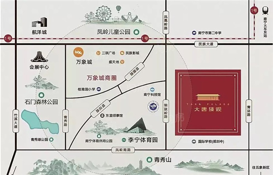 大唐臻观位置图