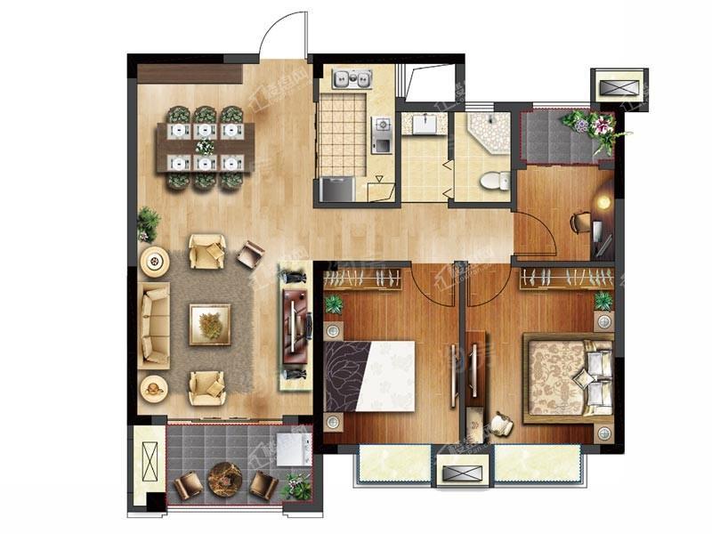 首地蓝天熙郡3室2厅1卫