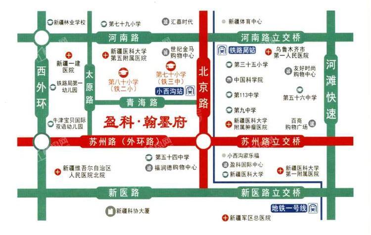 盈科翰墨府位置图