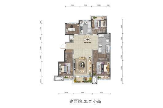 华润置地长安里4室2厅2卫