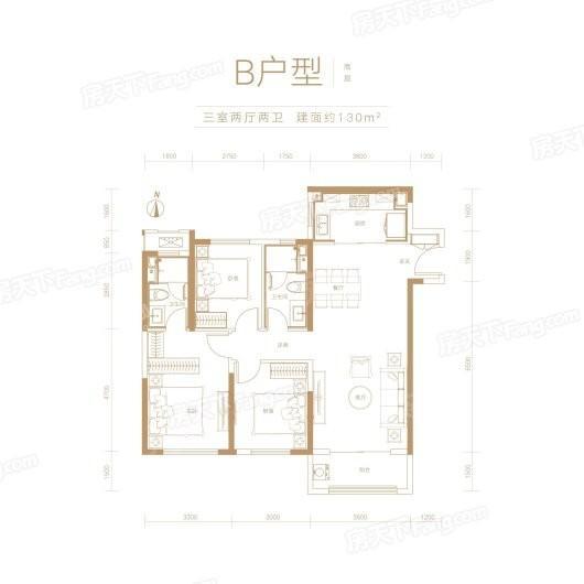 融创城3室2厅2卫