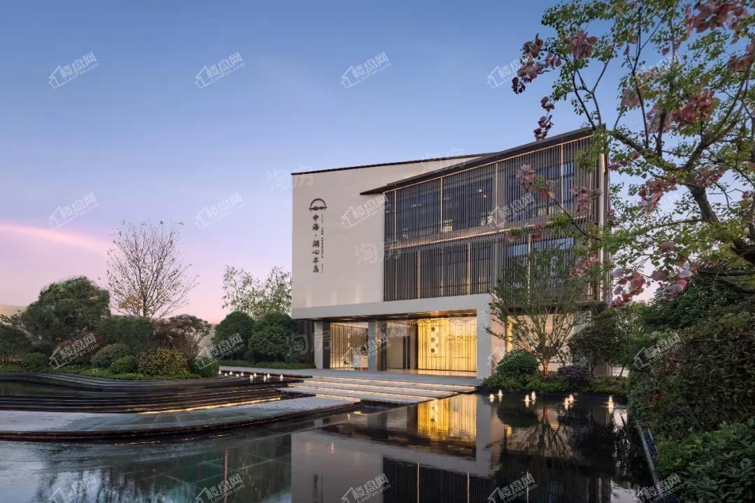 中海湖心半岛实景图