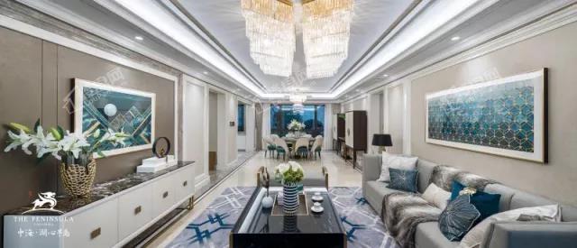 中海湖心半岛样板间