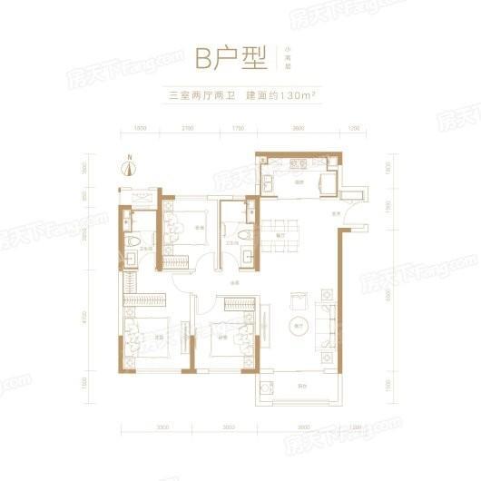 融创城3室2厅2卫