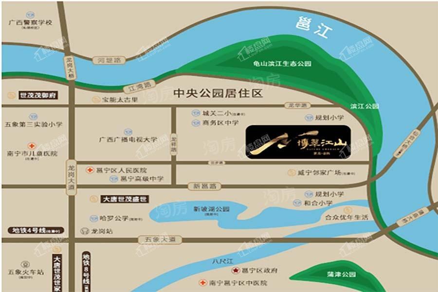 世茂金科博翠江山位置图