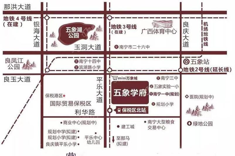 荣和五象学府位置图