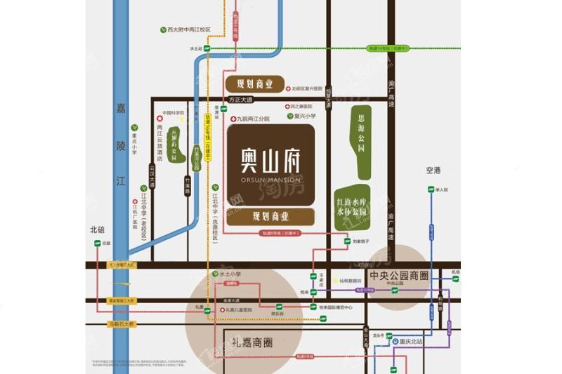 奥山府位置图