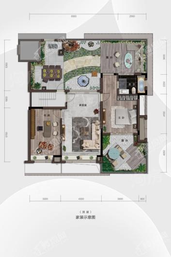 香港兴业耦园190方顶跃户型顶层 5室3厅3卫1厨
