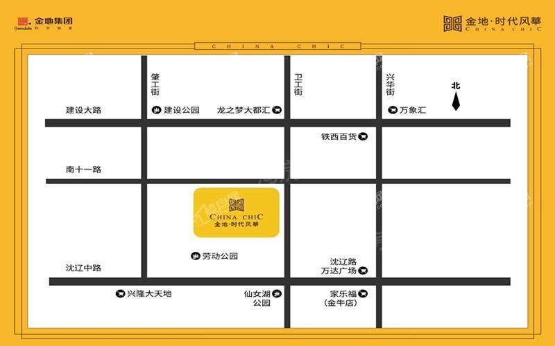 金地时代风华位置图