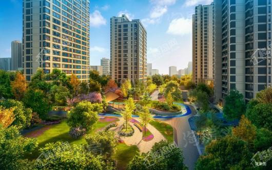 嘉实·万科公园都会效果图