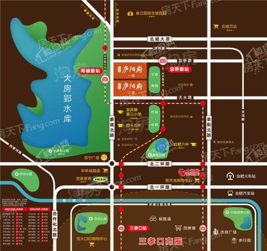信达·庐阳府位置图