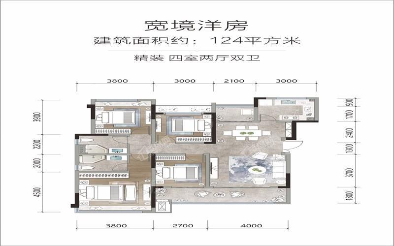 金科龙里东方4室2厅2卫