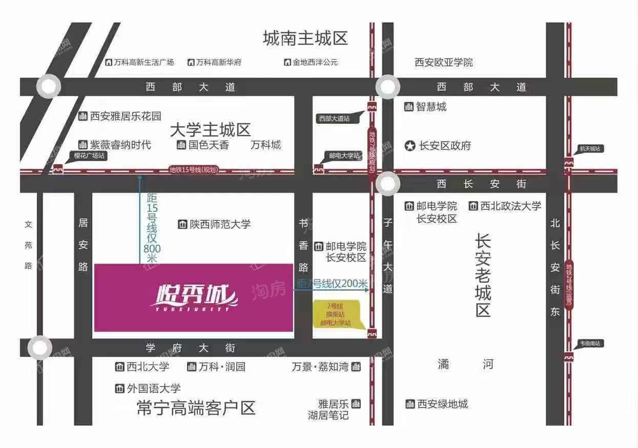 鹏润悦秀城位置图