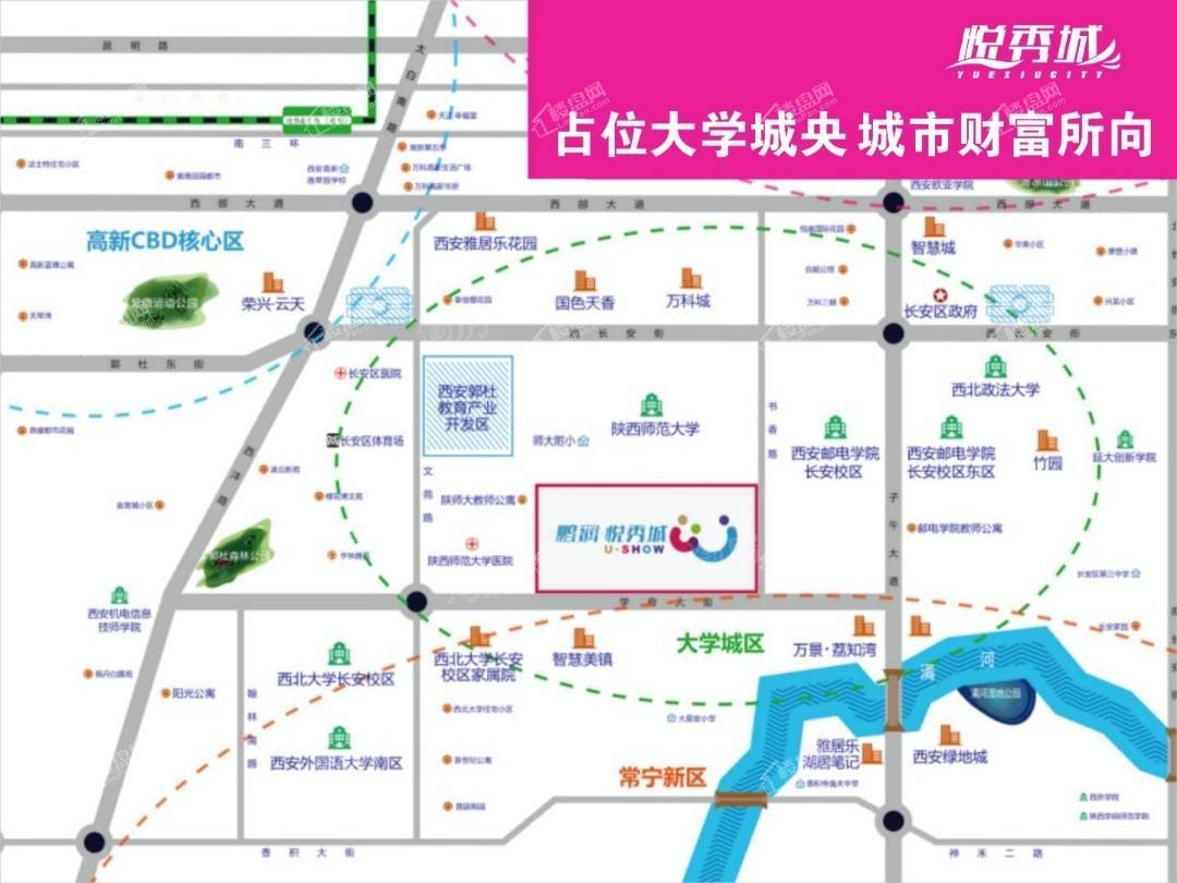 鹏润悦秀城位置图
