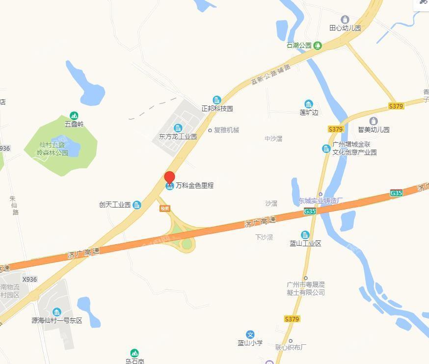 万科金色里程位置图