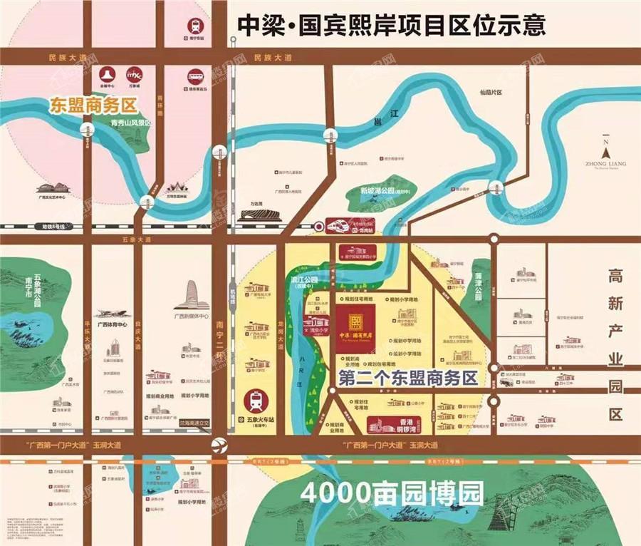 中梁国宾熙岸位置图