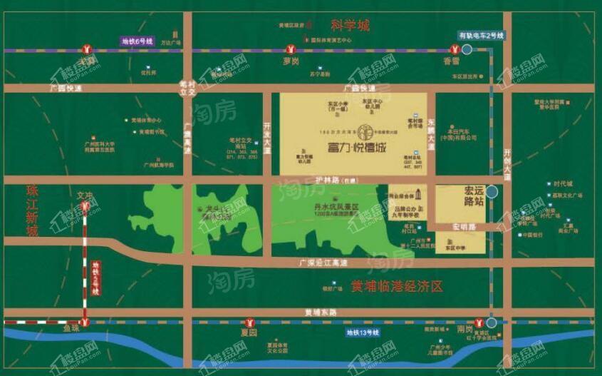 富力悦禧城位置图