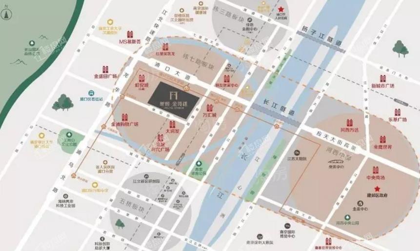 新城金陵樾（金樾府）位置图