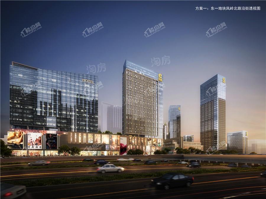 荣和东站城市广场效果图