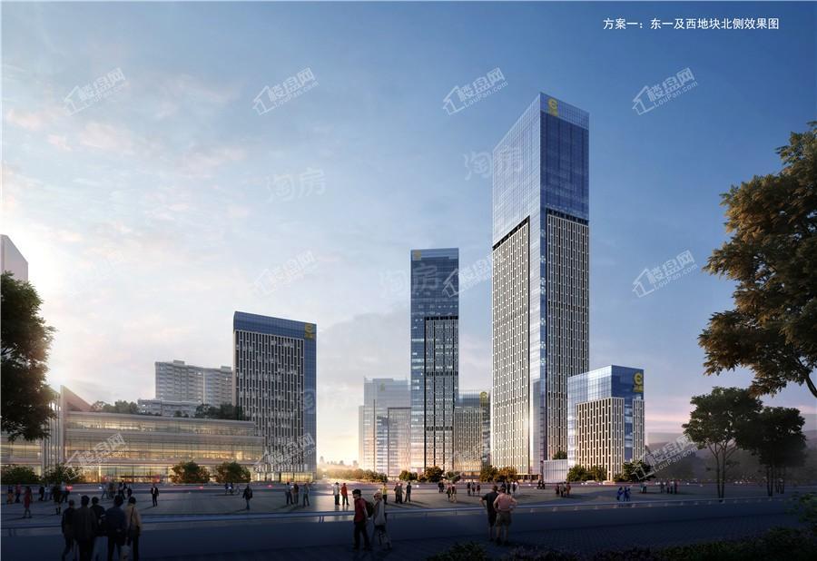 荣和东站城市广场效果图