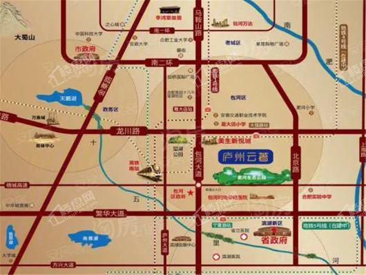 金辉·庐州云著位置图