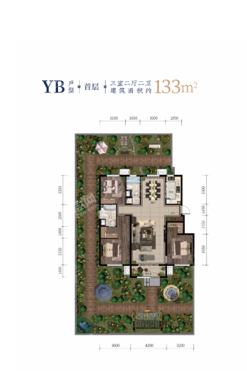 永同昌西江月3室2厅1卫