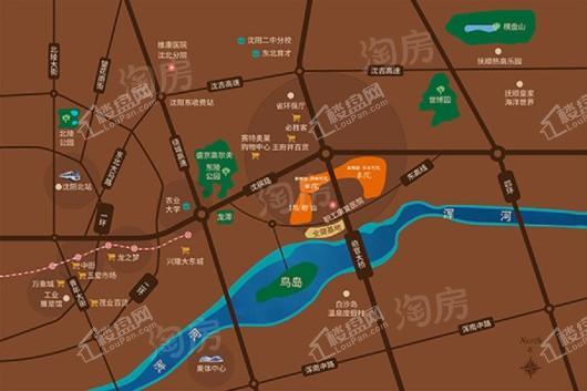 新希望锦麟河院位置图