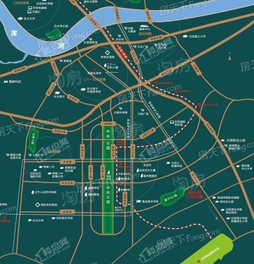 碧桂园公园印象位置图