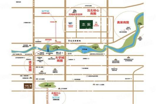 中粮锦云天城位置图