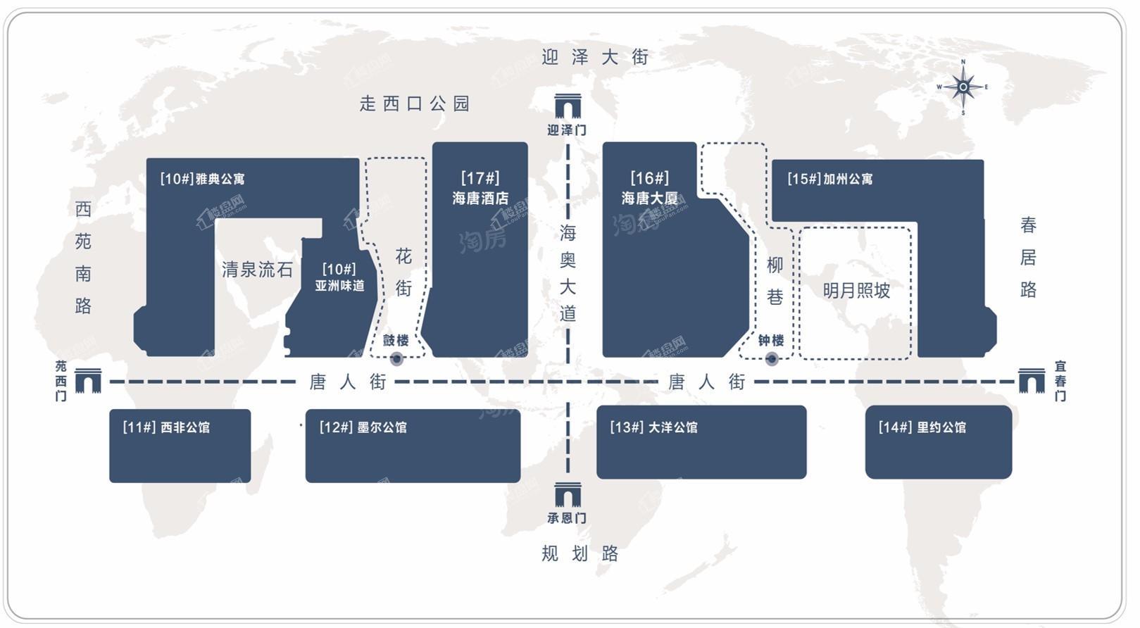 海唐广场位置图
