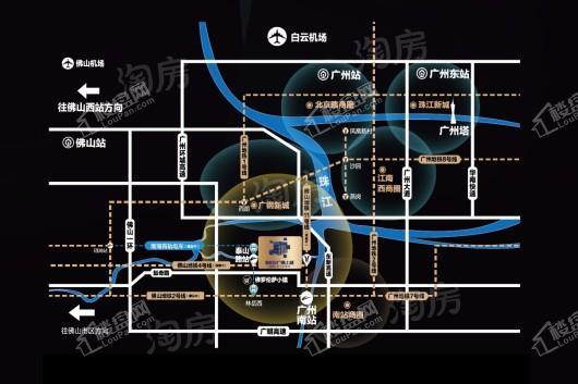 碧桂园广佛上城位置图