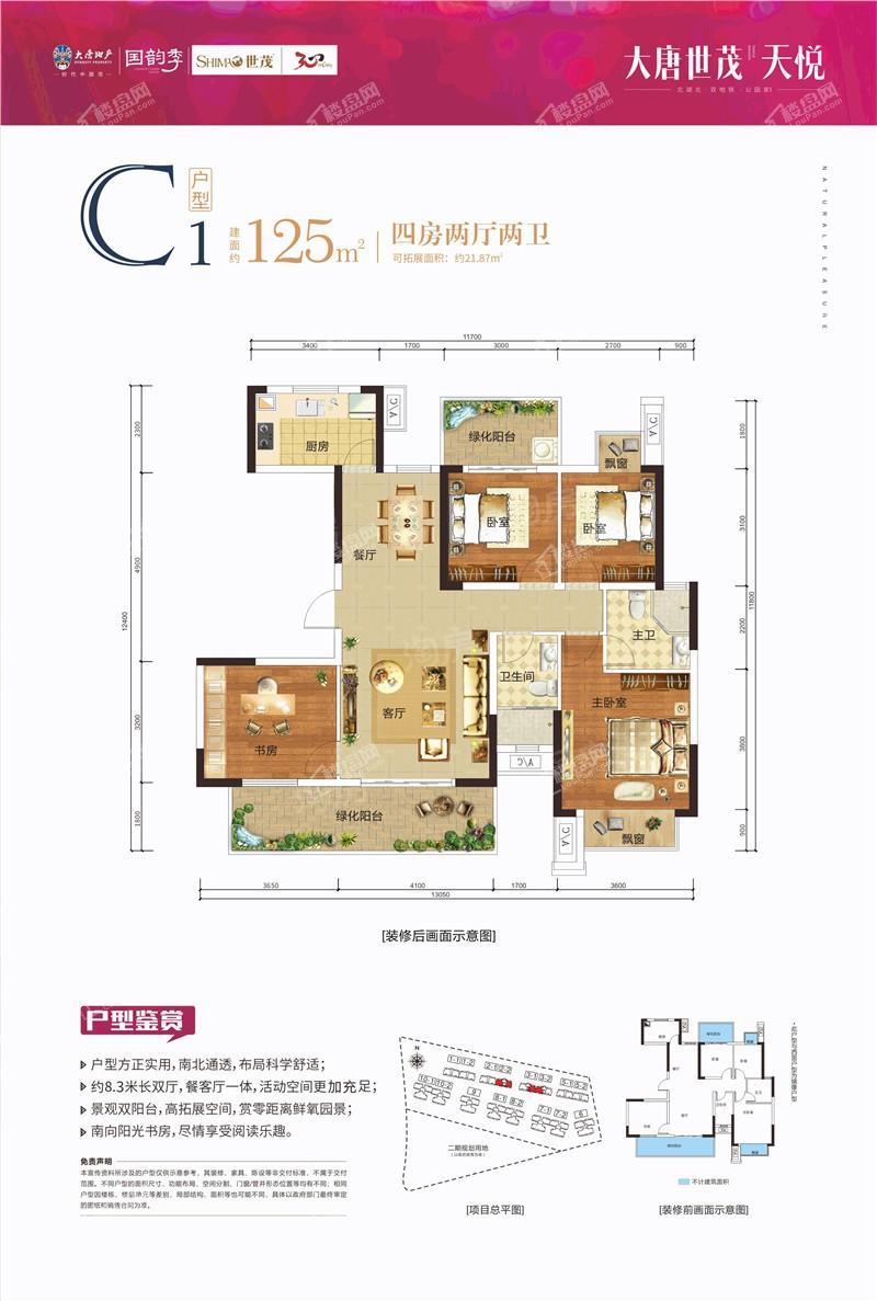 大唐世茂天悦4室2厅2卫