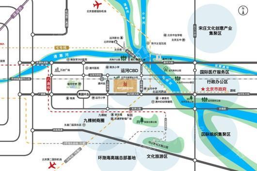 通州万国城MOMA位置图