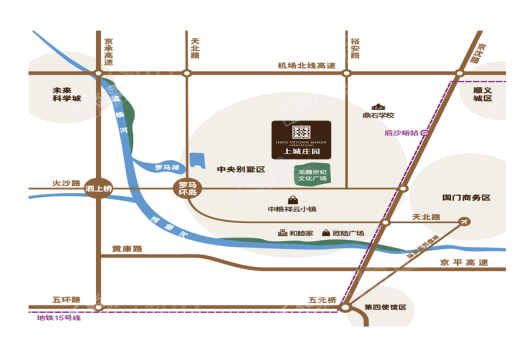 金隅上城庄园位置图