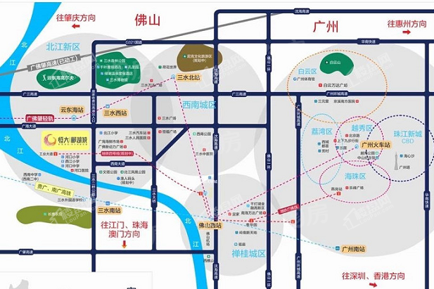 恒大郦湖城位置图
