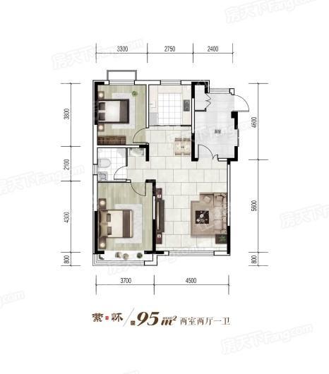 君临悦棠2室2厅1卫