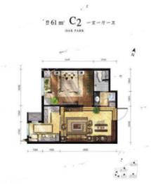 橡林郡1室1厅1卫