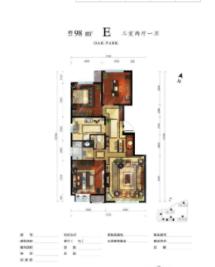 橡林郡3室2厅1卫
